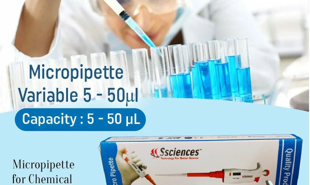 Micro Pipette Variable Volume 5-50µL