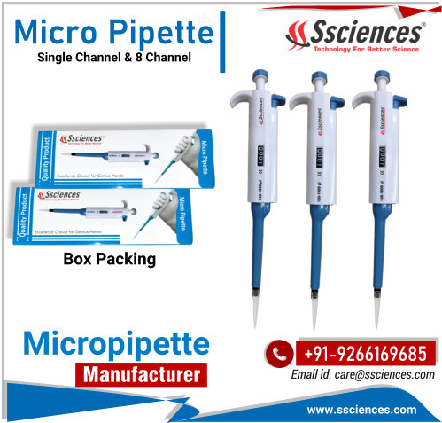 Micropipette Manufacturer in India | +91-9266169685